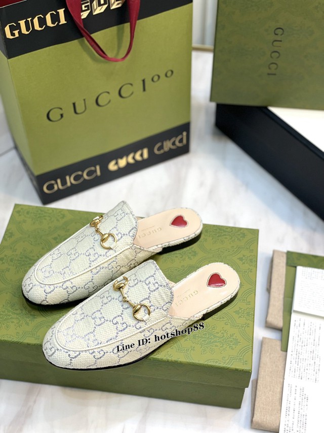 gucci古馳2022新色全新升級版本羊皮織帶馬銜扣半拖 純銅馬銜扣 dx2901